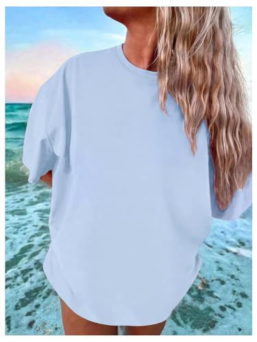 Image of SOLY HUX Girl's Short Sleeve Graphic Tees Crew Neck Beach Tops Casual Summer T-Shirts