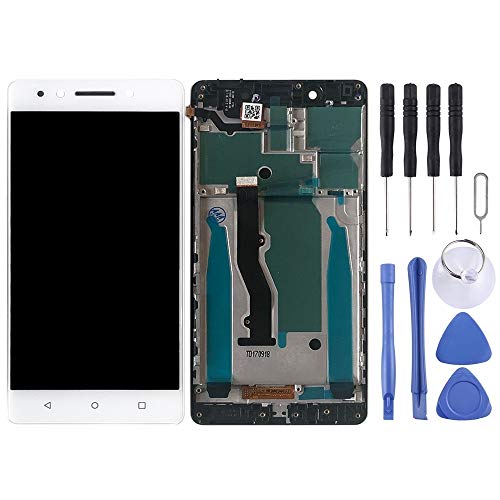 Écran LCD Lenovo K8 Note XT1902-3 blanc complet avec châssis de remplacement