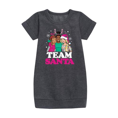 Barbie - Holidays & Christmas - Team Santa - Toddler & Youth Girls Fleece Dress