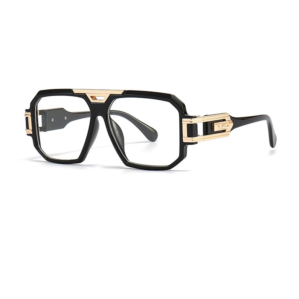 Retro Oversized Sunglasses for Men Women Fashion Vintage Square Aviator Designer Shades Sunglasses-image-37