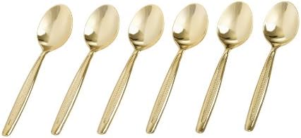 GRAEWE Espresso Demitasse Spoons Gold Plated 6 Pieces