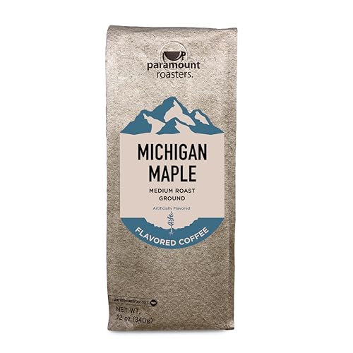 Paramount Roasters, Michigan Maple Flavored Ground Coffee, 12oz Medium Roast (Paramount Coffee Company)