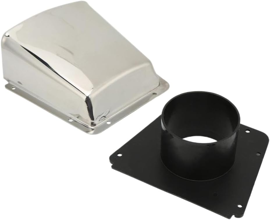 Stainless Steel Clamshell Vent Cover with Nylon Base Compatible with Boat Yachts Strength Marine