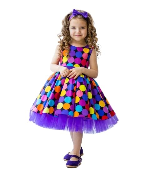 GenericRACHANA Fashion Baby Girls Knee-Length A-Line Frock (6-7 Years)