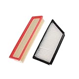 * El filtro es adecuado para: Filtro de aire de cabina 1 PCS Conjunto para Peugeot 206 1.1 1.4 1.6 2.0 Modelo 2003-2007 2008 2009 2010-2018 2019-Hoy Filter Filter Accessroie