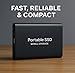 10T Portable External SSD – 10000GB USB 3.0 & Type-C Solid State Drive, Ultra-Slim Shockproof External Storage for Windows, Mac & Linux
