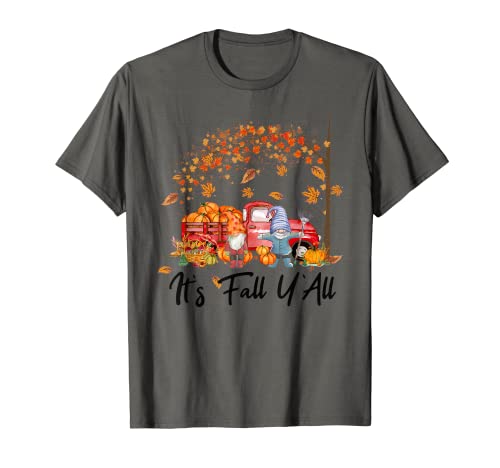 Funny Its Fall Yall Pumpkin Shirts for Women Funny Halloween T-Shirt