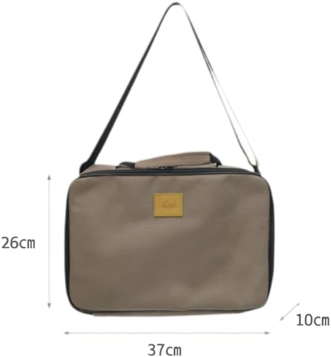 AREFFA Large Camping Utensil Organizer Bag, Portable Picnic Cutlery Storage with Dividers, YKK Zippers, Oxford Cloth
