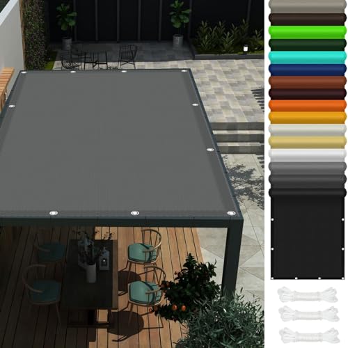 Voile d'ombrage imperméable 1.8x7.5m résistant déchirure intempéries - 2