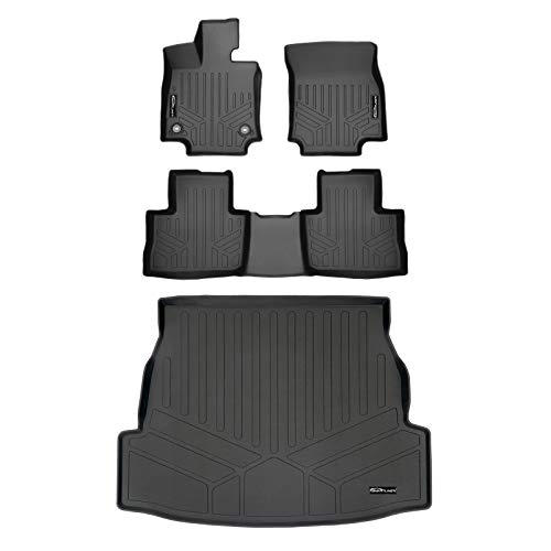 MAXLINER Custom Fit Floor Mats 2 Rows and Cargo Liner Trunk Set Compatible with 2019-2025 Toyota RAV4