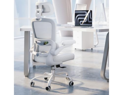 TRALT Ergonomischer Bürostuhl: Office Chair mit Verstellbarer Kopfstütze
