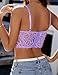 Avidlove Womens Lace Bralette Underwire Corset Tops Camisoles Bustier Crop Tops Y2k (Lilac,XL)