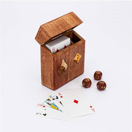 Caja para tarjetas de madera náutica NKlaus para decorar tu escritorio 3