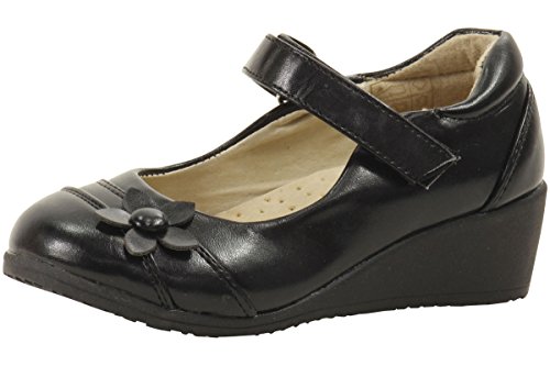 Girl's The Show Stopper Mary Jane School Uniform Shoes (9 - Toddler, Black)