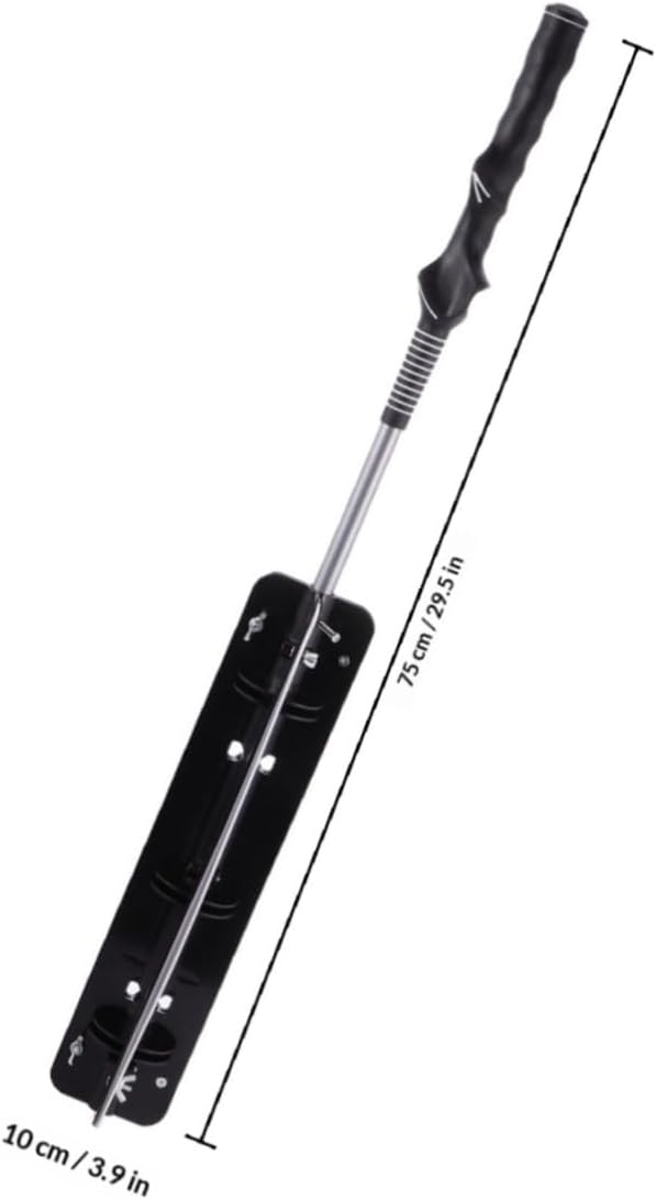 Golf Swing Trainer Practice Aid Fan Plastic Wind Resistance Swing Exerciser for Golfers White for Training and Warm-up