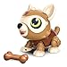 MKZDGM STEM Perro Robot Juguete Animal con Huesos, Juguete Educativo e Interactivo para Niños y Niñas de 3 Años, Robot Inteligente Perro para Niños con Tacto Inteligente y Control de Voz marrón