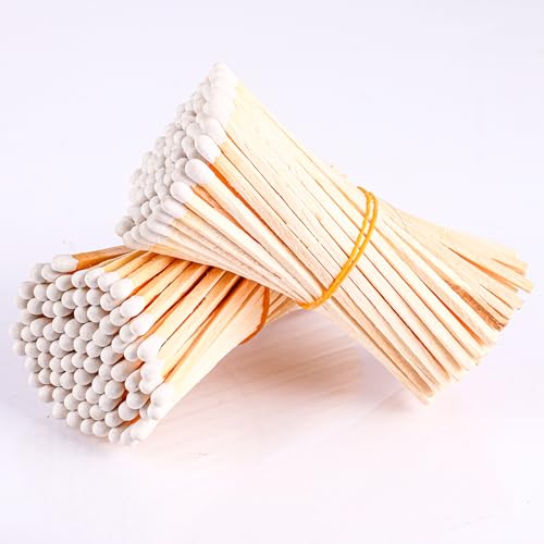 100Pcs 4'' Decorative White Matches, Long Wooden Safety Matches for Candles,Fireplace, Bathroom, Candle Matches, Color Match, Long Wooden Matchsticks for Home Décor, Gifts, Accessories & Events