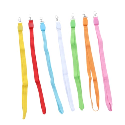 Cordon lumineux pour porte-clés LED TEHAUX, lot de 7 pièces en nylon résistant et coloré