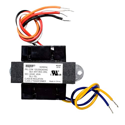 HQRP Control Transformer 40VA, Primary 120, 208, 240V Secondary 24V