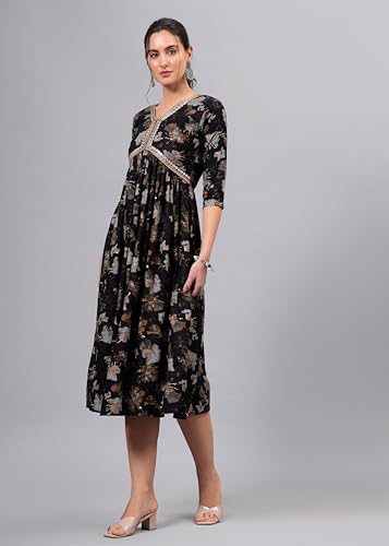 Image of FELISIA Women's Embroidered Anarkali Kurta