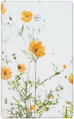 Galsang Flower 1 Gang Blank Wall Switch Plate Cover Decorative Light Switch Cover Electrical Outlets for Bathroom Bedroom Kitchen Accessories Standard Size