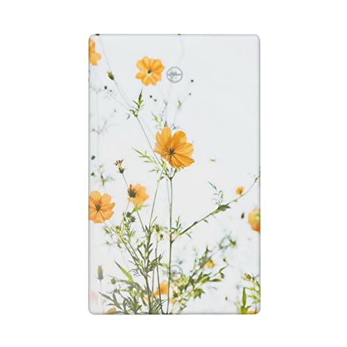 Galsang Flower 1 Gang Blank Wall Switch Plate Cover Decorative Light Switch Cover Electrical Outlets For Bathroom Bedroom Kitchen Accessories Standard Size #TOP1