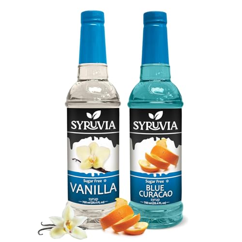 Syruvia Sugar-Free Vanilla & Sugar-Free Blue Curacao Coffee