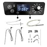 QAGGUM Digital Thermostat Control Board Kit Fit for Pit Boss PBV3P1 PBV4PS1 PBV5P1 Series Vertical Smoker, Digital Thermostat Panel with Meat Probes, Temp Sensor & Ignition Hot Rod