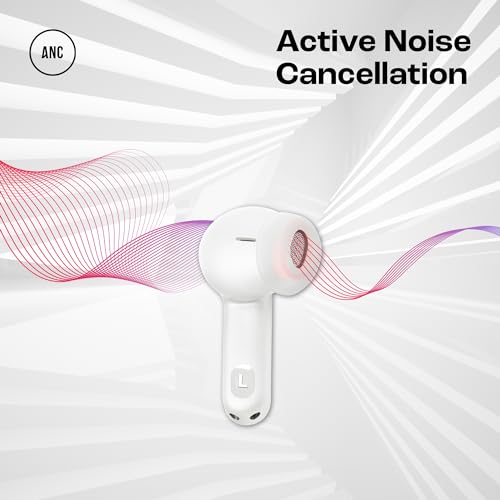 Image of JBL Tune Flex in Ear Wireless TWS Earbuds with Mic, ANC Earbuds, Customized Extra Bass with Headphones App, 32 Hrs Battery, 4-Mics, IPX4, Ambient Aware, Bluetooth 5.2 (White)