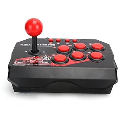 Arcade Fight Stick, Joystick Arcade con Cable de 3 M con Esquema de Color Nostalgia Clásico Negro Rojo, Controlador Arcade Universal PC Fighting Stick para PC PS3 Win | Ya disponible en tu tienda friki favorita! En mundofriki.es!