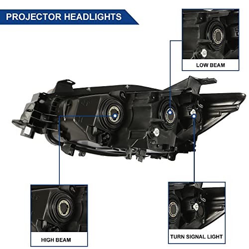 Boardroad Headlight Assembly Fit For 2013 2014 2015 2016 Mazda Cx-5 Headlamps Replacement Chrome Housing Amber Reflector Driver And Passenger Side #TOP3