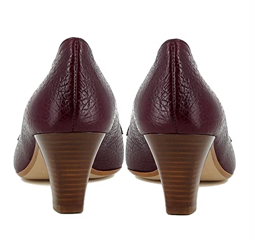 Image of LEHOOR Women Vintage Chunky Block Heel Pumps Shoes Square Pointed Toe Slip On Formal Office Work Business Loafers Shoes Suede Snakeskin Cone Heel Oxford Shoe Ladies Professional Chic Fall 4-11 M US