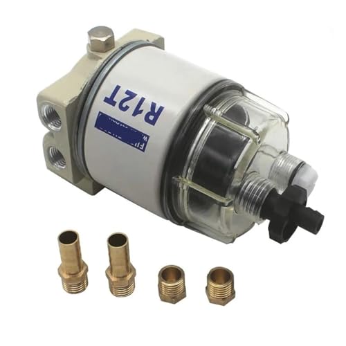 Filtre R12T séparateur d'eau et de carburant pour moteur hors-bord 1/4 NPT