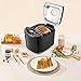 2LB 19-in-1 Bread Maker Machine | Automatic Dough Maker with 3 Crust Colors, Nonstick Ceramic Pot | Compact Bread Baking Machine for Gluten-Free, Cake, Jam & More (1LB/1.5LB/2LB)
