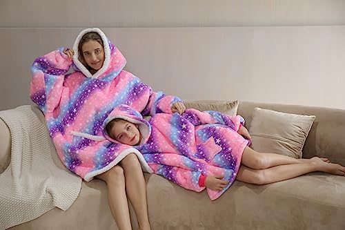 Shamdon Home Collection Sweat Plaid Enfant Pull Plaid Oversize,Sweat à Capuche pour Filles et Garçons, Super Douce et Chaude Pull à Capuche, Cadeau Cosy pour Enfants,Taille 5-15 Ans – vue 9