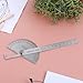 Stainless Steel Protractor Angle Finder 0-180 Degrees Angle Ruler Finder 10 Cm Woodworking Ruler Adjustable Angles Rulers Angle-Measure Tool