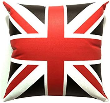 DABOK Union Jack Pillow Seat Cushion 100% Memory Foam Lower Back Pain Relief and Car Seat Curve Comfort and Reduce Driving Fatigue Memory Foam for Driving (Red)