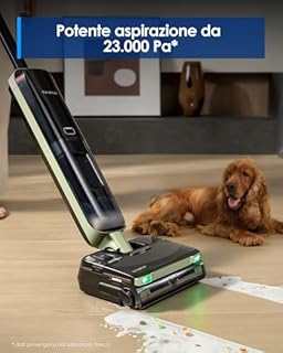 Tineco FLOOR ONE S7 Master Lavapavimenti aspirapolvere senza fili, raschietto senza striature, corpo ultrasottile da 9,9 cm, aspirazione da 23000 Pa, sistema autopulente Flashdry
