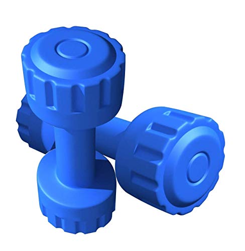 Image of BODYFIT Set of 2 (1 Kg - 5 Kg) PVC Dumbbells and Fitness Exercise Kit for Men and Women Whole Body Workout. (6kilograms(3KG Set))