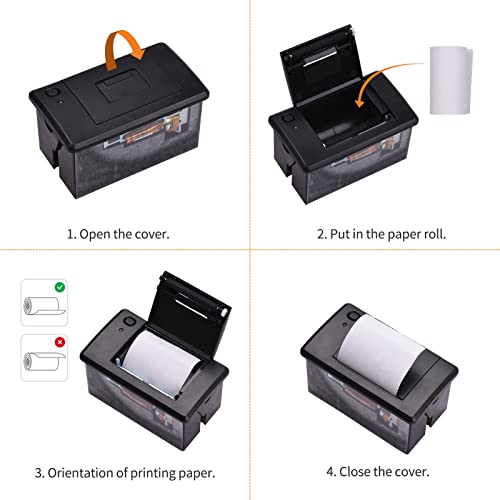 Image of Thermal Receipt Printer 58MM Embedded Printing Module with USB RS232 TTL Serial Port Support ESC POS Commands for Weighing Cash Register Self Service Terminal Low Noise High Effici