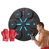 Machine De Boxe Musicale Intelligente,Équipement d'Exercice Électronique Intelligent,avec Lumières LED Sans Fil Murale Machine De Frappe Musicale Pour Adultes | Pour Femmes Hommes Salle De Sport Maiso