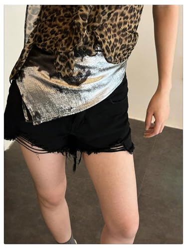 Women's Metallic Tie Dye Y2K Bandanas Casual Square Headscarf Hair Scarf3