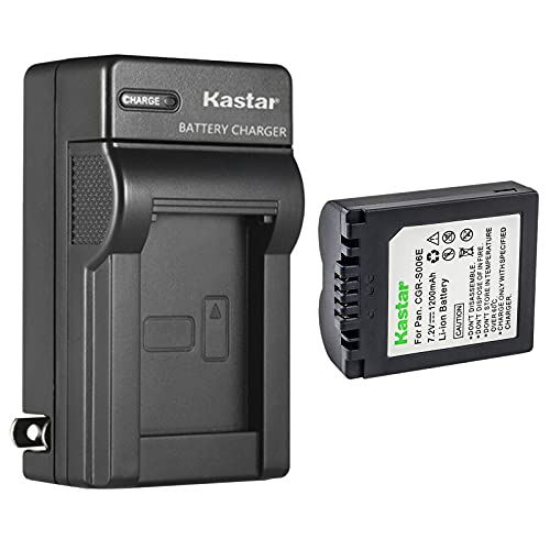 Kastar 1-Pack Battery and AC Wall Charger Replacement for Panasonic CGA-S006 CGA-S006e CGR-S006 CGR-S006e DMW-BMA7 Battery, DE-A44 DE-994 DE-994A Charger, Leica BP-DC5 Battery, Leica V-LUX1 Camera