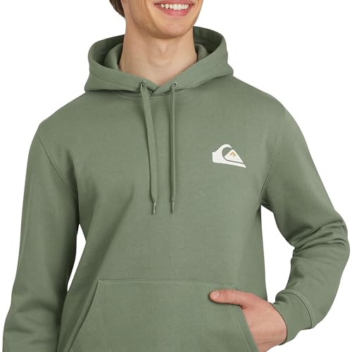 Quiksilver Men's Regular Fit Super Soft Fleece Midweight Pullover Hooded Sweatshirt - Image 3