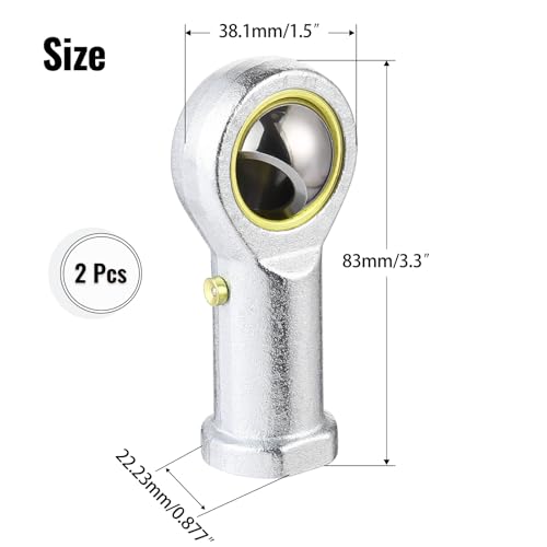 Rodamiento PHSB10 de 5/8 hembra con rosca derecha y tuercas para juntas 2