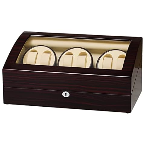 JQUEEN Six Watch Winders 7 Storages with Three Quiet Mabuchi Motors Cover