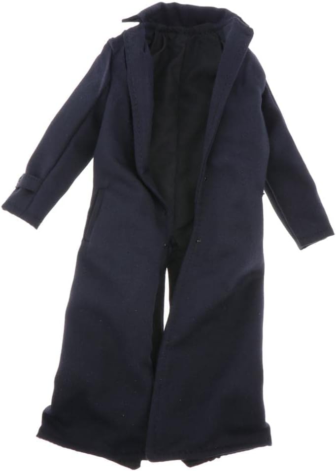SM SunniMix 1:6 Mens Wind Coat Trench Coat for 12'' Male Action Figures Body DIY Accessory