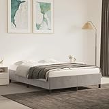Photo Gallery coavain struttura letto grigio chiaro, 140 x 200 cm, in velluto, per camera da letto, per adulti e ragazzi Photo Gallery coavain struttura letto grigio chiaro, 140 x 200 cm, in velluto, per camera da letto, per adulti e ragazzi
