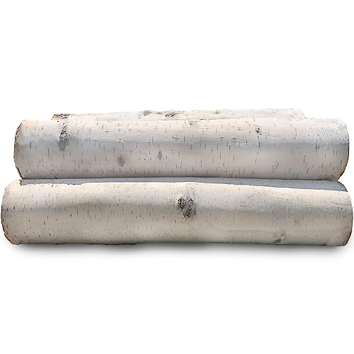 Wilson Large Birch Fireplace Logs, Decorative, Natural Bark Home Décor - 17-18 In Length 3-5 In Dia. (Set Of 5) #TOP2