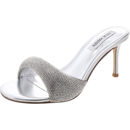Steve Madden Women's Kieran-r Pump, Silver, 6.5 UK